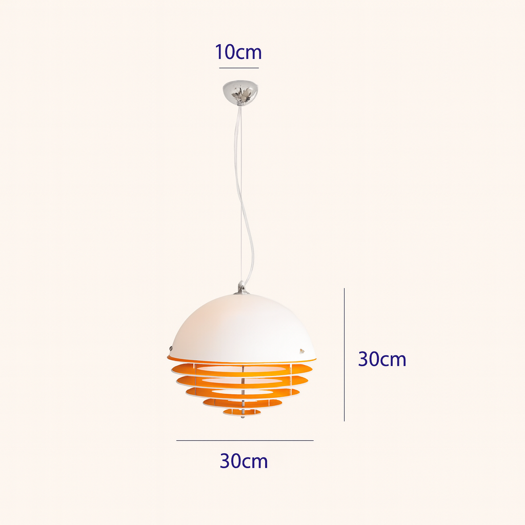 Sunset Glow Vintage Cream-style Chandelier- SOLENNE SERAVA, Bauhaus Bar Window Light Memphis Designer Ambient Light, Restaurant Style